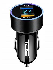 Зарядка в прикуриватель для автомобиля 2*USB TDS TS-CAU69A